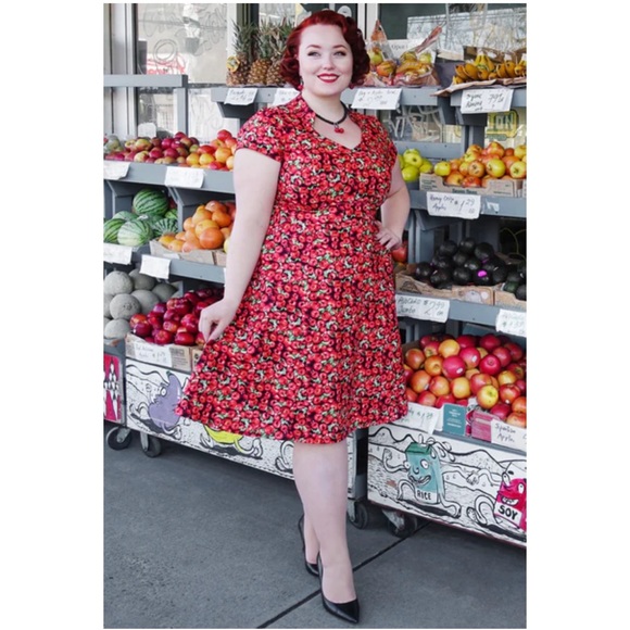 Dresses & Skirts - Cherry Velvet brand Jacqueline - Fresh Picked - Apple Dress 3X